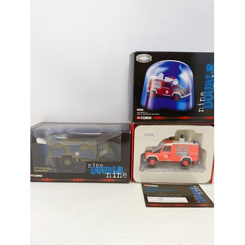 424 - A Corgi American Lafrance, No 97321, other die-cast fire engines and trucks (box)