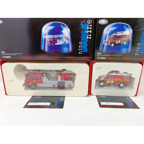 424 - A Corgi American Lafrance, No 97321, other die-cast fire engines and trucks (box)