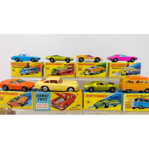 441 - A group of Matchbox Superfast Toy Cars, No 22, 66, 56, 32, 18, 40, 37,  9, 52, 4, 53, 23, 14, and 73... 