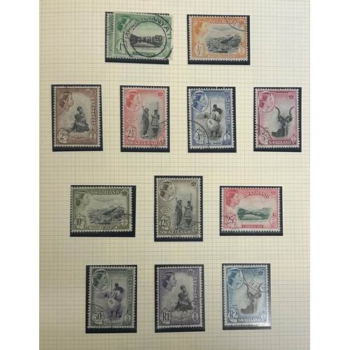 11 - Swaziland - 1889-1970s extensive accumulation of stamps and covers on pages, stockcards etc with a r... 