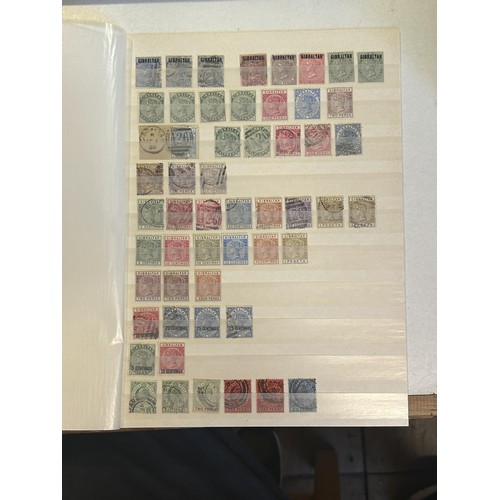 44 - Gibraltar - QV-GVI collection on stockcards with useful QV values incl. overprints on Bermuda, GV va... 