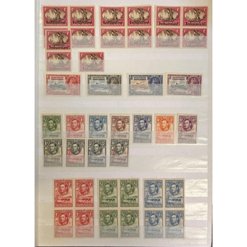 45 - Bechuanaland - Fine collection on stockcards with early QV issues with values to 5/-, GV to 2/6, GVI... 