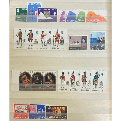 46 - Gibraltar - Fine QE2 collection on stockcards with 1953 set to £1 plus used £10/- and £1, 1960 set t... 