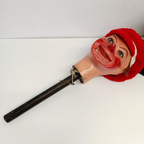 456 - A male ventriloquist dummy, with moving eyes and mouth, and winking right eye, 94 cm high