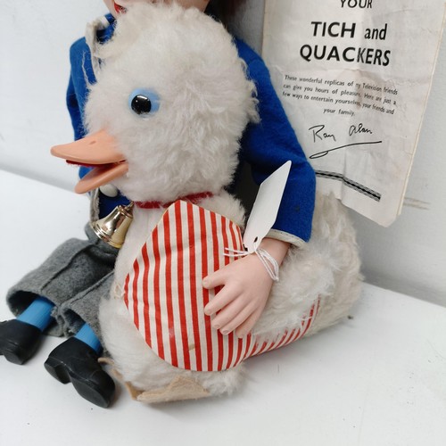 463 - A c.1960's Tich and Quackers ventriloquist dummy, with instructions, 38 cm high