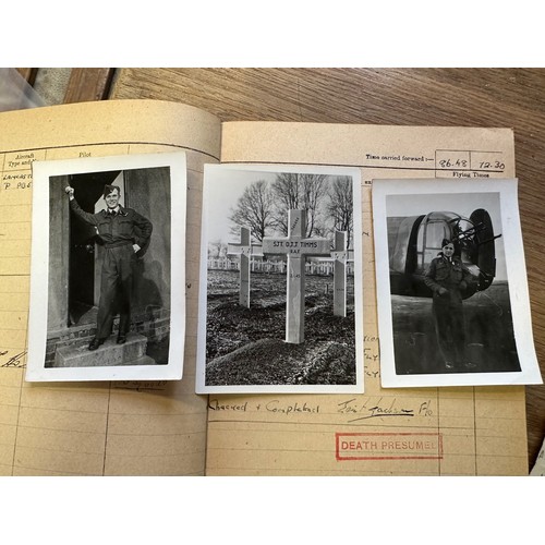 218 - A group of four WWII medals, awarded to 546494 Flight Sergeant Douglas Joseph James Timms RAF, with ... 