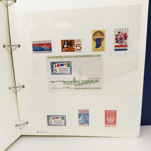 3 - An USA collection of stamps, mostly mint, and including mini-sheets, in six albums (6)