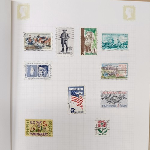 3 - An USA collection of stamps, mostly mint, and including mini-sheets, in six albums (6)