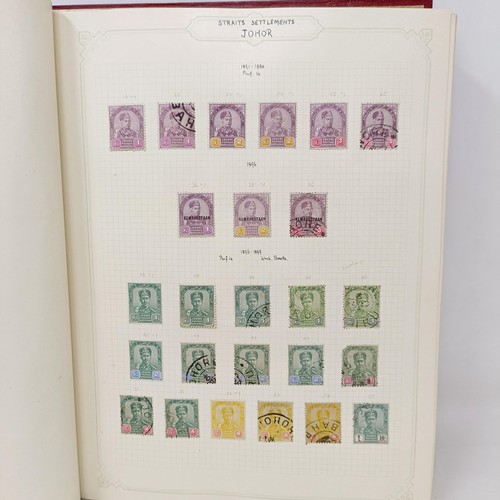 5 - A good Simplex stamp album of Commonwealth stamps, QVR onwards, including Malaya, Straits Settlement... 