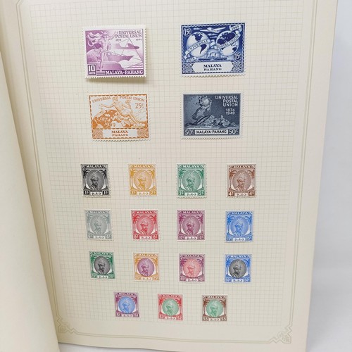 5 - A good Simplex stamp album of Commonwealth stamps, QVR onwards, including Malaya, Straits Settlement... 