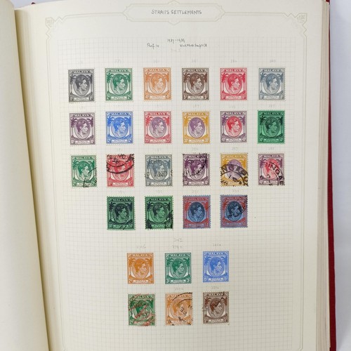 5 - A good Simplex stamp album of Commonwealth stamps, QVR onwards, including Malaya, Straits Settlement... 