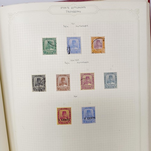 5 - A good Simplex stamp album of Commonwealth stamps, QVR onwards, including Malaya, Straits Settlement... 