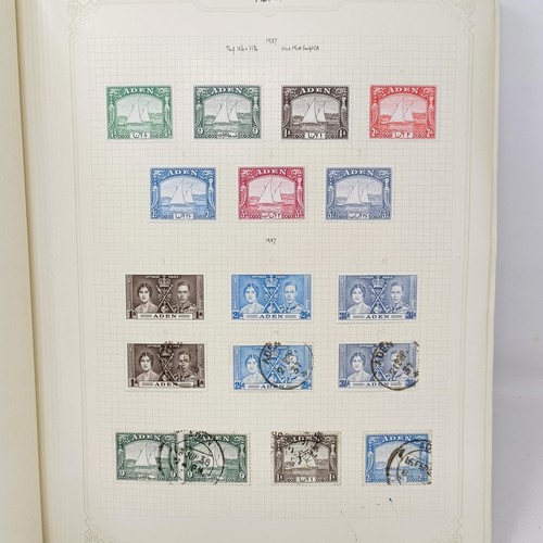 6 - A good Simplex stamp album of Commonwealth stamps, QVR onwards, including Aden, Antigua, Barbados, a... 