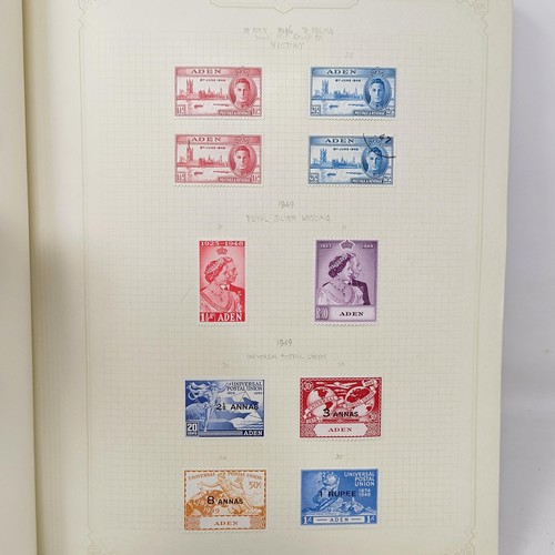 6 - A good Simplex stamp album of Commonwealth stamps, QVR onwards, including Aden, Antigua, Barbados, a... 