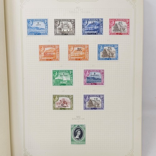 6 - A good Simplex stamp album of Commonwealth stamps, QVR onwards, including Aden, Antigua, Barbados, a... 