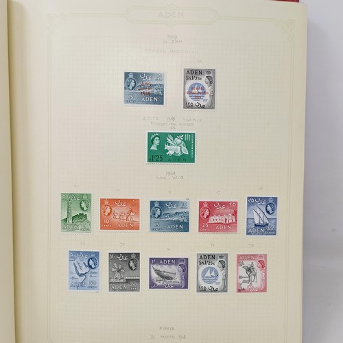 6 - A good Simplex stamp album of Commonwealth stamps, QVR onwards, including Aden, Antigua, Barbados, a... 