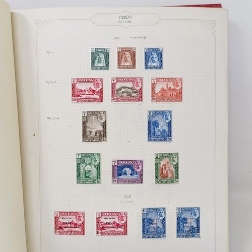 6 - A good Simplex stamp album of Commonwealth stamps, QVR onwards, including Aden, Antigua, Barbados, a... 