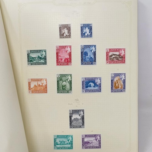 6 - A good Simplex stamp album of Commonwealth stamps, QVR onwards, including Aden, Antigua, Barbados, a... 