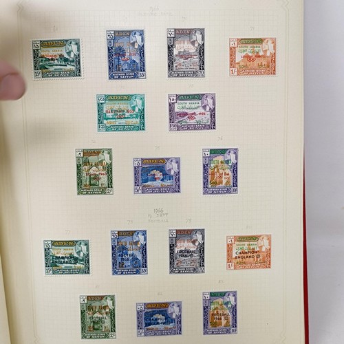 6 - A good Simplex stamp album of Commonwealth stamps, QVR onwards, including Aden, Antigua, Barbados, a... 