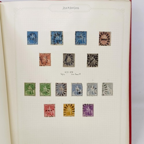 6 - A good Simplex stamp album of Commonwealth stamps, QVR onwards, including Aden, Antigua, Barbados, a... 