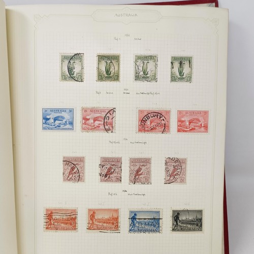 7 - A good Simplex stamp album of Commonwealth stamps, QVR onwards, including Australia, Canada, Ceylon,... 