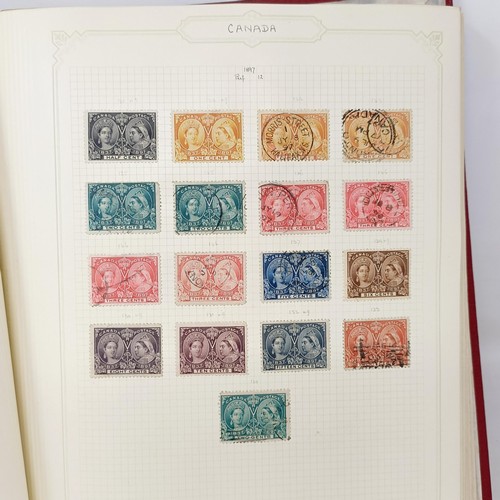 7 - A good Simplex stamp album of Commonwealth stamps, QVR onwards, including Australia, Canada, Ceylon,... 