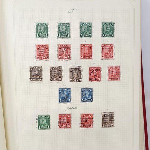 7 - A good Simplex stamp album of Commonwealth stamps, QVR onwards, including Australia, Canada, Ceylon,... 