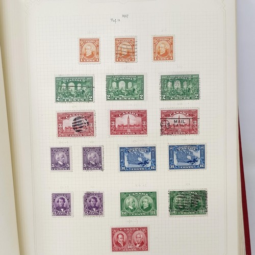 7 - A good Simplex stamp album of Commonwealth stamps, QVR onwards, including Australia, Canada, Ceylon,... 