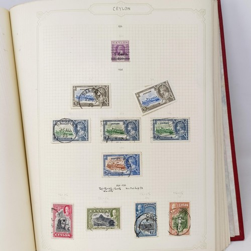 7 - A good Simplex stamp album of Commonwealth stamps, QVR onwards, including Australia, Canada, Ceylon,... 