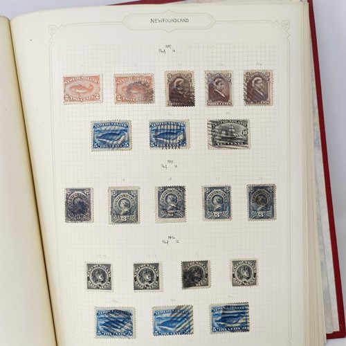 7 - A good Simplex stamp album of Commonwealth stamps, QVR onwards, including Australia, Canada, Ceylon,... 