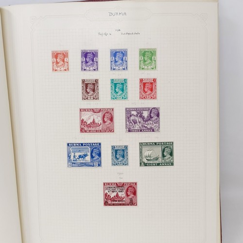 8 - A good Simplex stamp album of Commonwealth stamps, including QVR onwards, including Burma, Cape of G... 