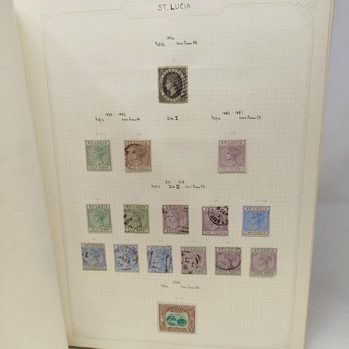 9 - A good Simplex stamp album of Commonwealth stamps, QVR onwards, including Orang Free State, Palestin... 