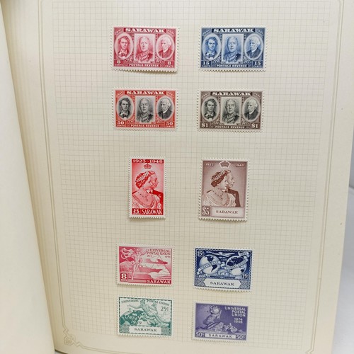 9 - A good Simplex stamp album of Commonwealth stamps, QVR onwards, including Orang Free State, Palestin... 