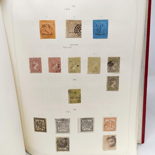 9 - A good Simplex stamp album of Commonwealth stamps, QVR onwards, including Orang Free State, Palestin... 