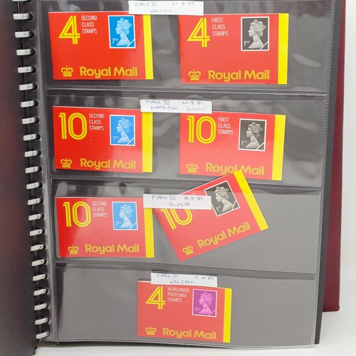 10 - A group of assorted first and second class stamps, in booklets (2 albums)