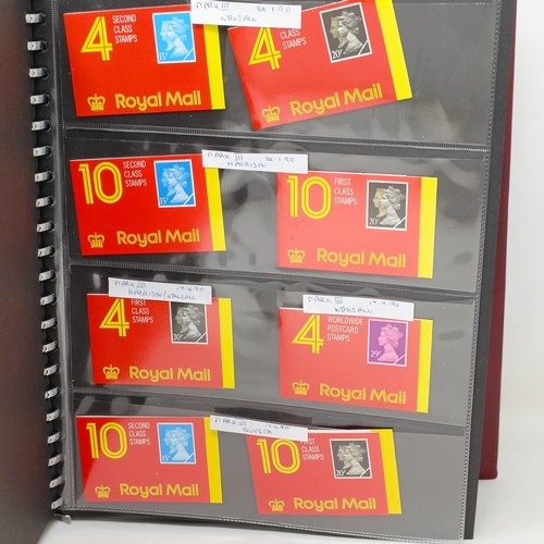 10 - A group of assorted first and second class stamps, in booklets (2 albums)