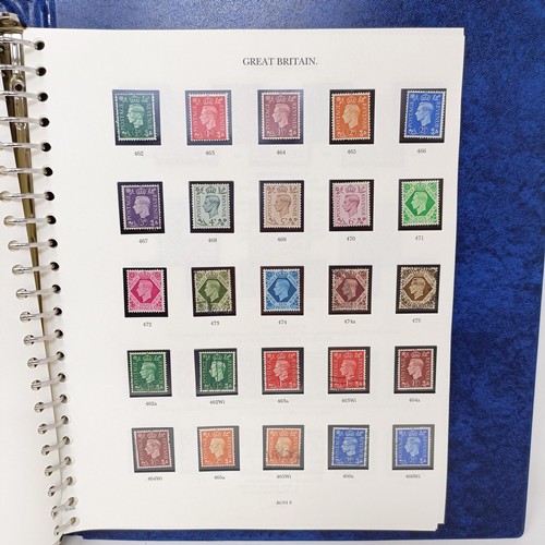 25 - A Windsor stamp album, GB QVR onwards, including three Penny Blacks, twenty three Penny Blues, embos... 