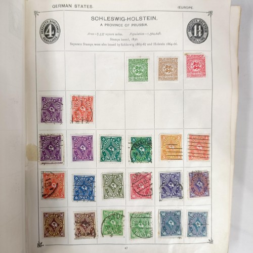 31 - A Strand Postage Stamp album, of assorted world stamps, binding poor/loose