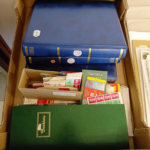 38 - A large group of assorted stamp booklets, including pre-decimal, loose and in albums (box)