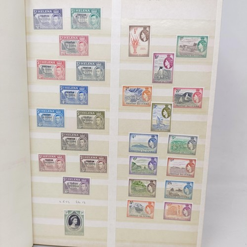 54 - A group of assorted world stamps, loose, in albums and on cards (box)