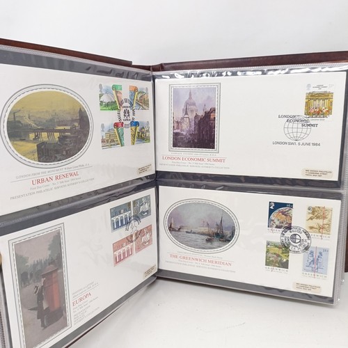 55 - Two albums of silk issue first day covers, no 101-109, London 2012 Olympic Gold Medal Winners first ... 