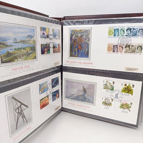 55 - Two albums of silk issue first day covers, no 101-109, London 2012 Olympic Gold Medal Winners first ... 