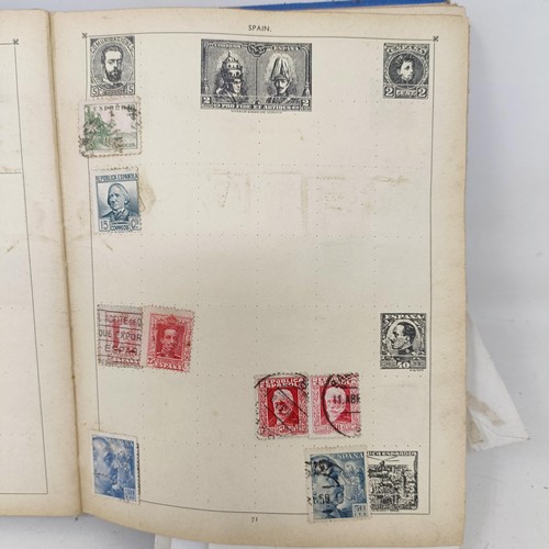 57 - An Imperial album of world stamps, a similar Viceroy album, and other assorted stamps, in albums and... 