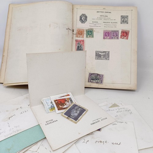 57 - An Imperial album of world stamps, a similar Viceroy album, and other assorted stamps, in albums and... 