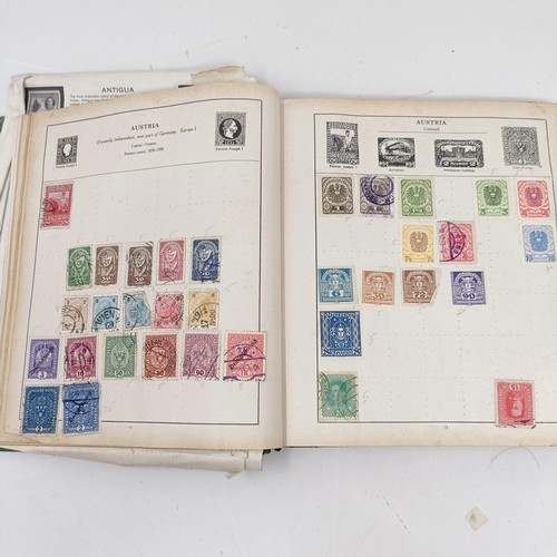 57 - An Imperial album of world stamps, a similar Viceroy album, and other assorted stamps, in albums and... 