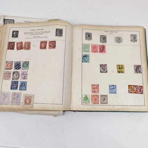 57 - An Imperial album of world stamps, a similar Viceroy album, and other assorted stamps, in albums and... 