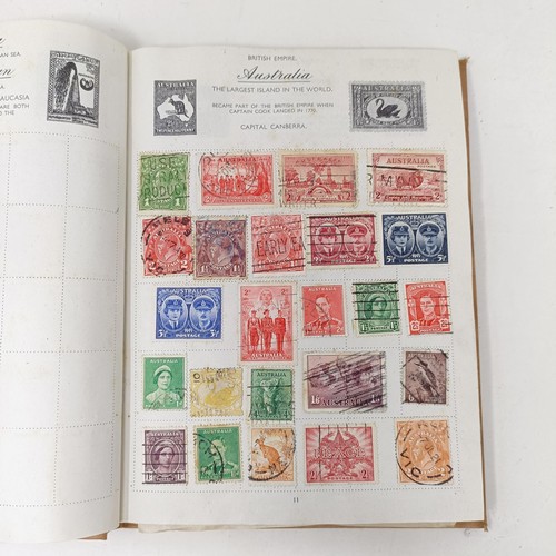 58 - A group of assorted world stamps, in two albums, others loose, and assorted presentation packs (box)