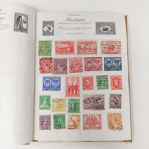 58 - A group of assorted world stamps, in two albums, others loose, and assorted presentation packs (box)