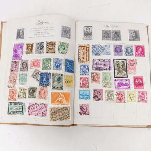 58 - A group of assorted world stamps, in two albums, others loose, and assorted presentation packs (box)