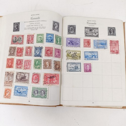 58 - A group of assorted world stamps, in two albums, others loose, and assorted presentation packs (box)